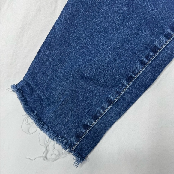 Edwin Anthropology Skinny Jeans Ankle Crop Cut Denim Dark Wash Size 25 - Picture 5 of 8